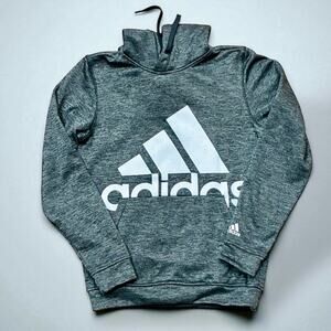 adidas Gray Hoodie with White Logo